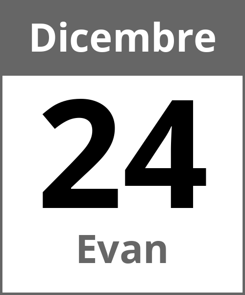 Festa Evan Dicembre 24.12.