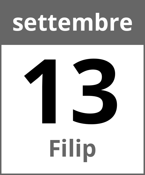 Festa Filip settembre 13.9.