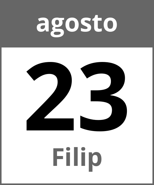 Festa Filip agosto 23.8.