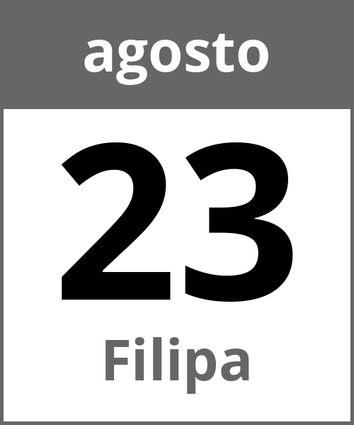 Festa Filipa agosto 23.8.