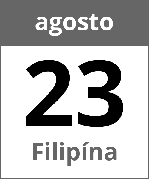 Festa Filipína agosto 23.8.