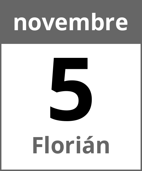 Festa Florián novembre 5.11.