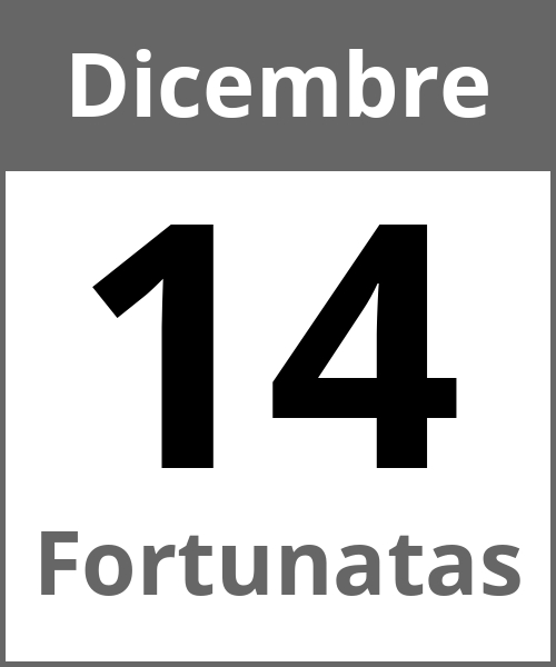 Festa Fortunatas Dicembre 14.12.