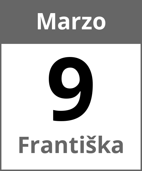 Festa Františka Marzo 9.3.