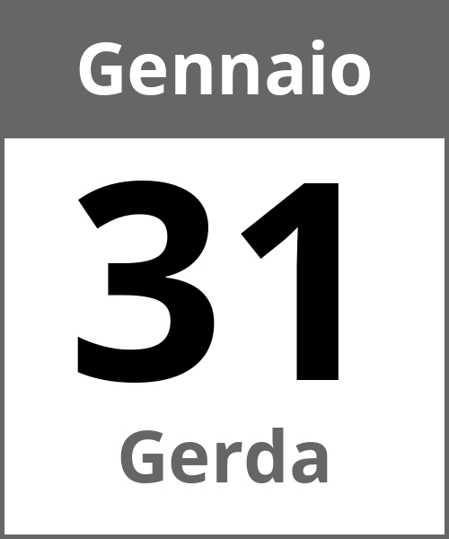 Festa Gerda Gennaio 31.1.