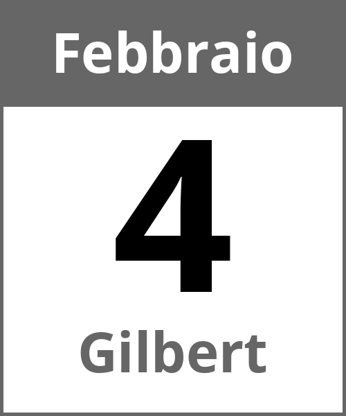 Festa Gilbert Febbraio 4.2.