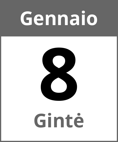 Festa Gintė Gennaio 8.1.