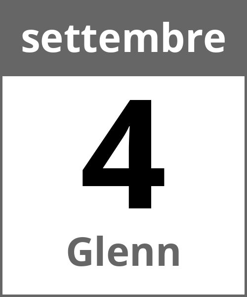 Festa Glenn settembre 4.9.