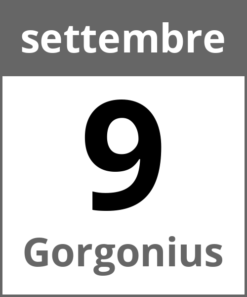 Festa Gorgonius settembre 9.9.