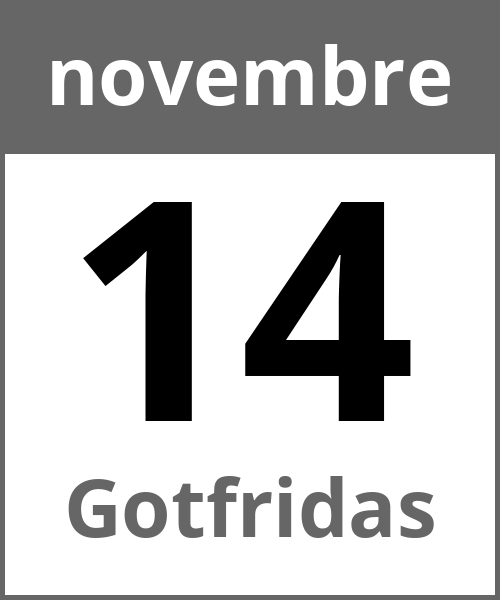 Festa Gotfridas novembre 14.11.