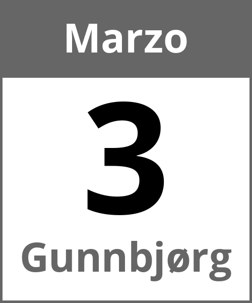 Festa Gunnbjørg Marzo 3.3.