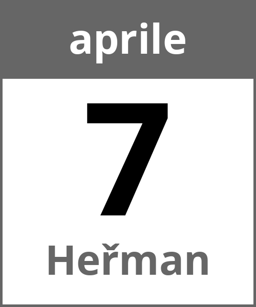 Festa Heřman aprile 7.4.