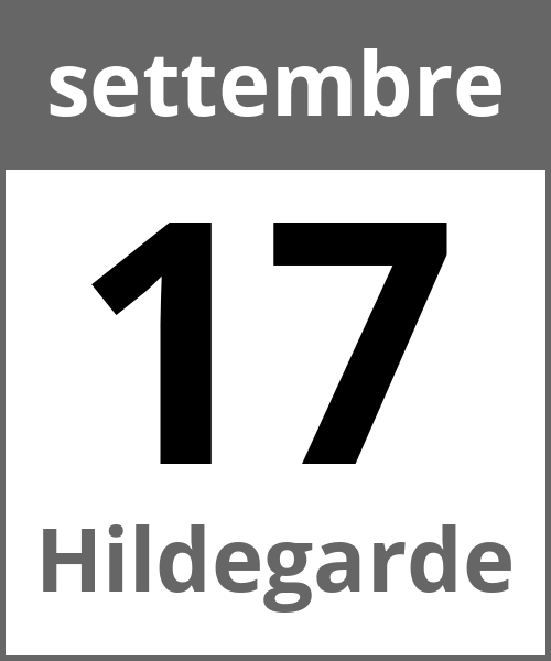 Festa Hildegarde settembre 17.9.