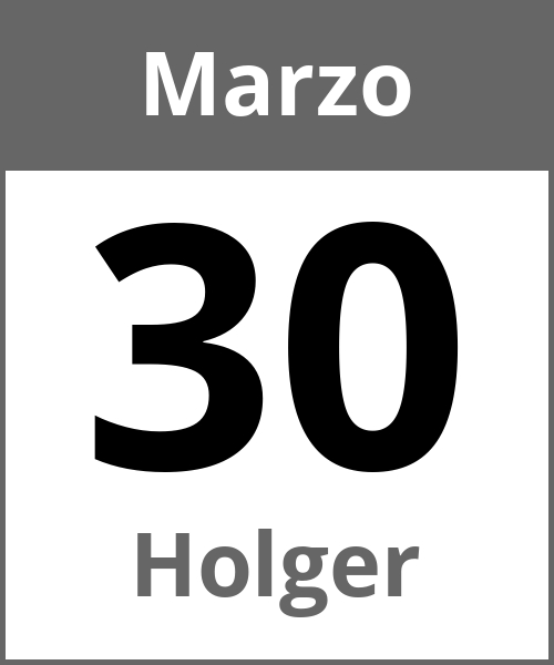 Festa Holger Marzo 30.3.