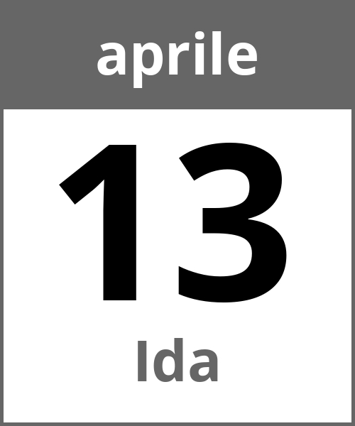 Festa Ida aprile 13.4.