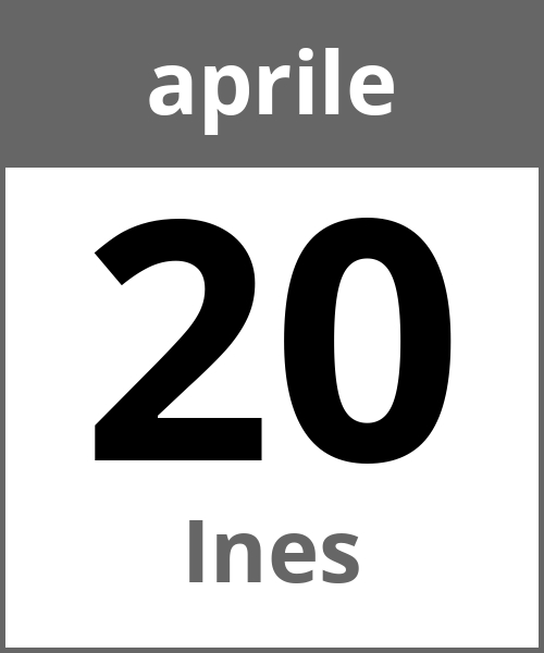 Festa Ines aprile 20.4.