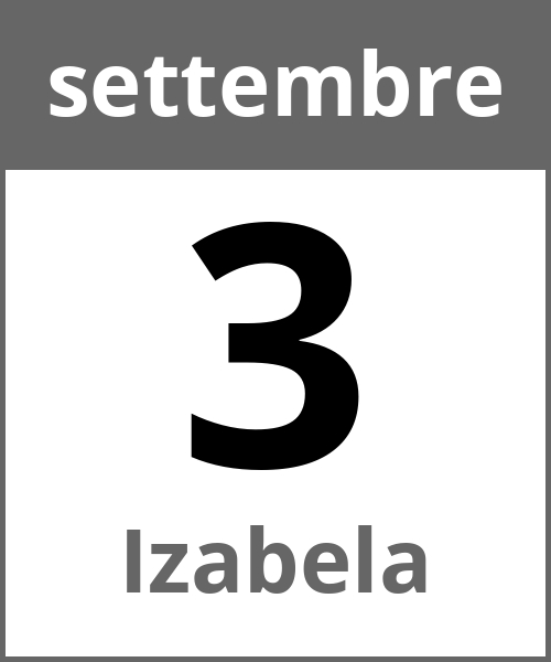 Festa Izabela settembre 3.9.