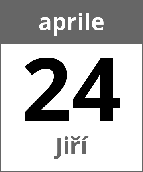 Festa Jiří aprile 24.4.