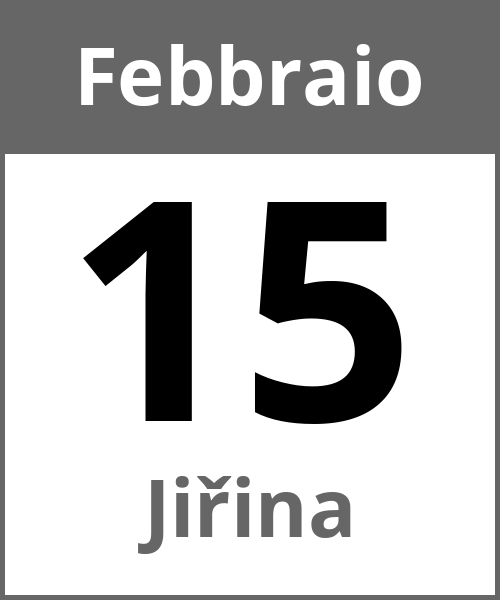 Festa Jiřina Febbraio 15.2.