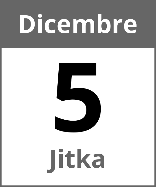 Festa Jitka Dicembre 5.12.