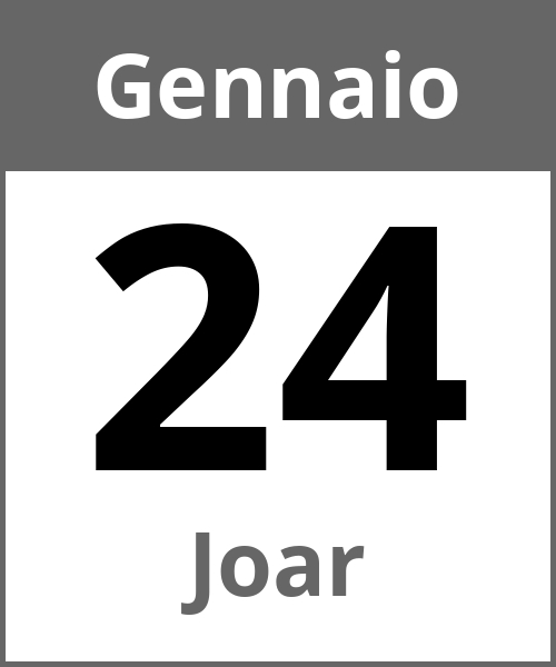 Festa Joar Gennaio 24.1.