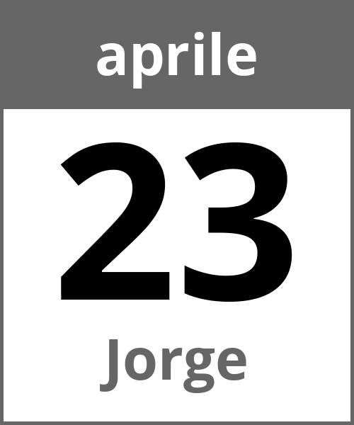 Festa Jorge aprile 23.4.