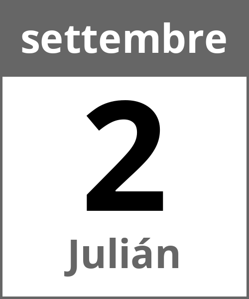 Festa Julián settembre 2.9.