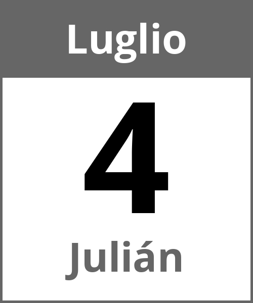 Festa Julián Luglio 4.7.