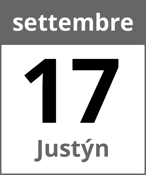 Festa Justýn settembre 17.9.