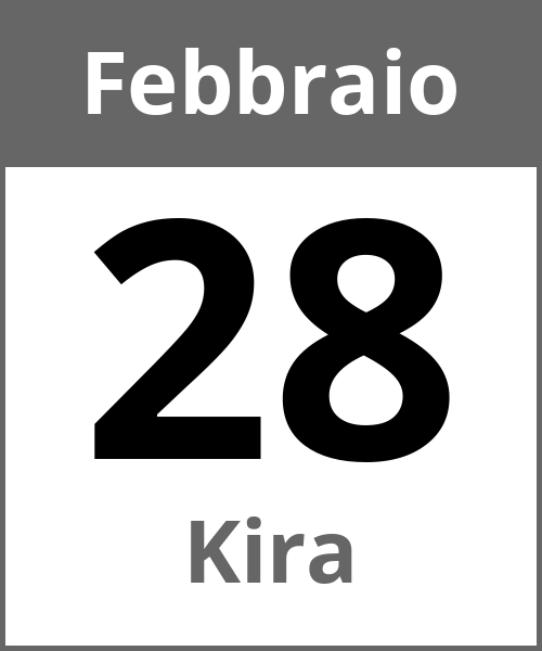 Festa Kira Febbraio 28.2.