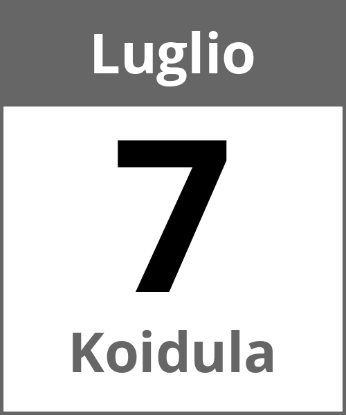 Festa Koidula Luglio 7.7.