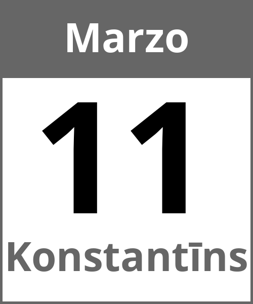 Festa Konstantīns Marzo 11.3.