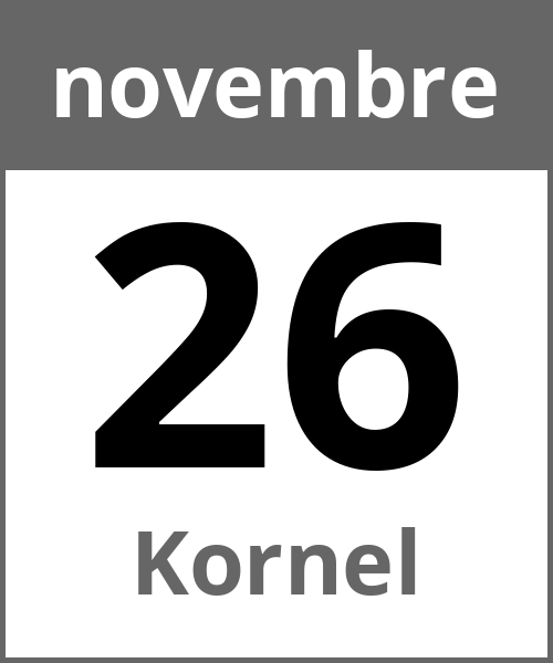 Festa Kornel novembre 26.11.