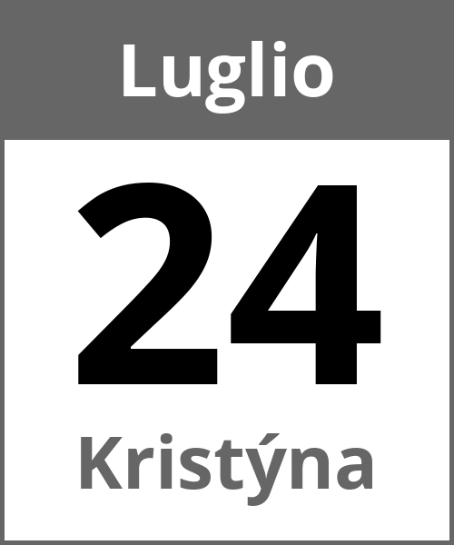 Festa Kristýna Luglio 24.7.