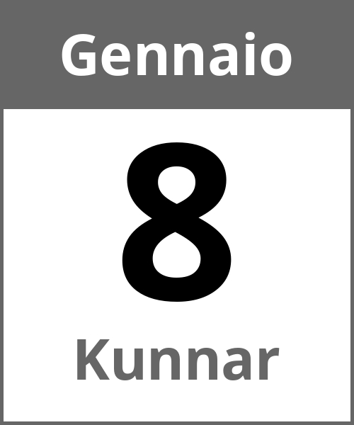 Festa Kunnar Gennaio 8.1.