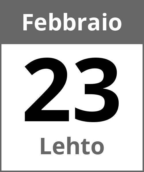 Festa Lehto Febbraio 23.2.