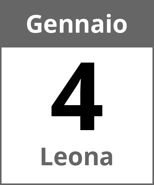 Festa Leona Gennaio 4.1.