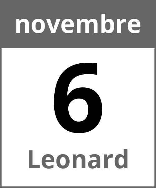 Festa Leonard novembre 6.11.