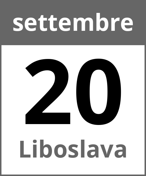 Festa Liboslava settembre 20.9.