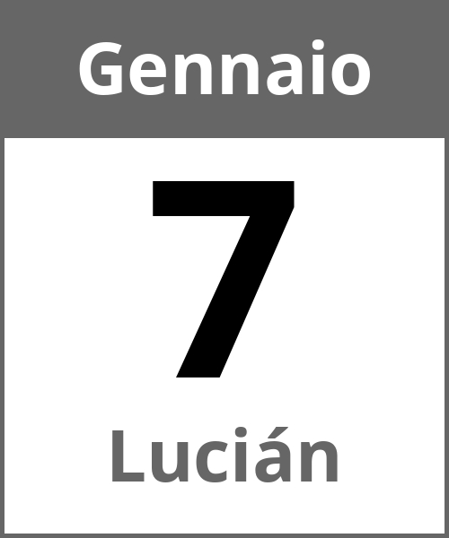 Festa Lucián Gennaio 7.1.