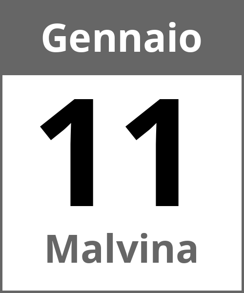 Festa Malvina Gennaio 11.1.