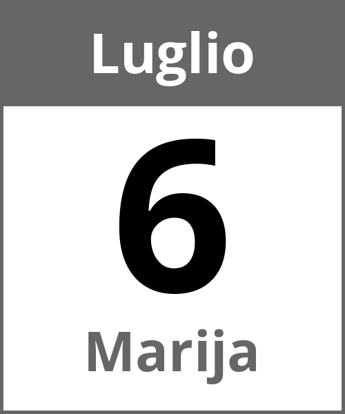 Festa Marija Luglio 6.7.