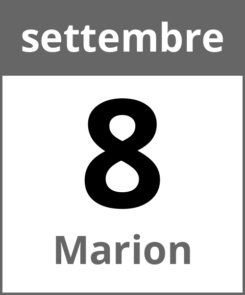 Festa Marion settembre 8.9.