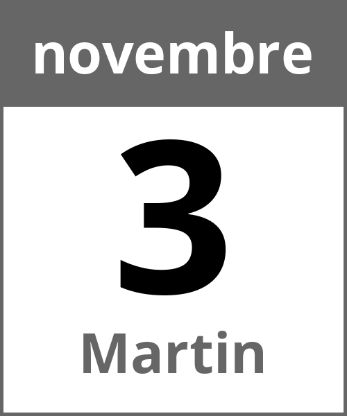 Festa Martin novembre 3.11.