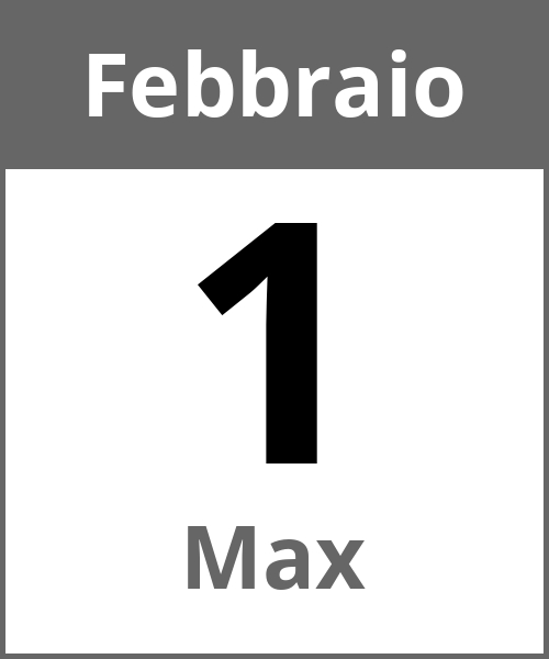 Festa Max Febbraio 1.2.