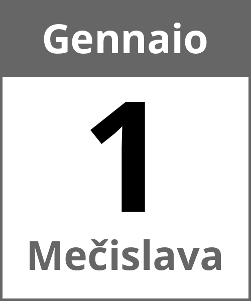 Festa Mečislava Gennaio 1.1.