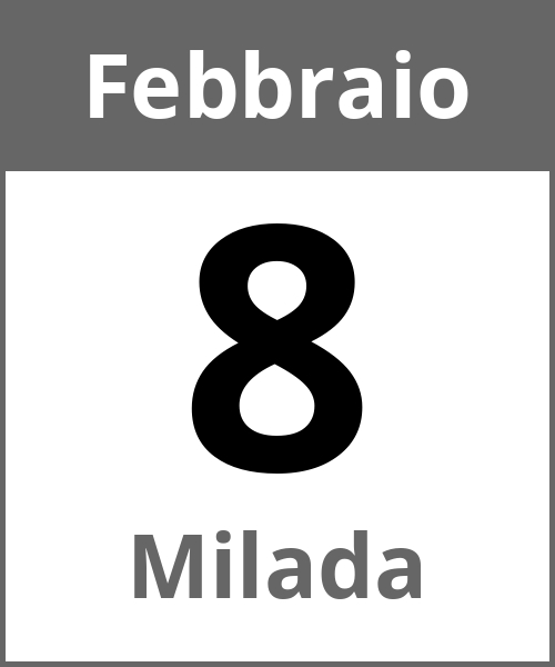 Festa Milada Febbraio 8.2.