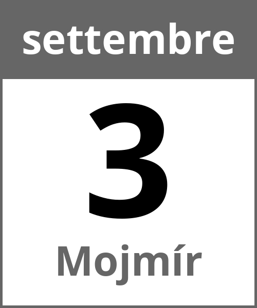 Festa Mojmír settembre 3.9.