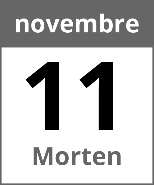 Festa Morten novembre 11.11.