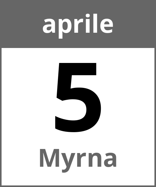 Festa Myrna aprile 5.4.